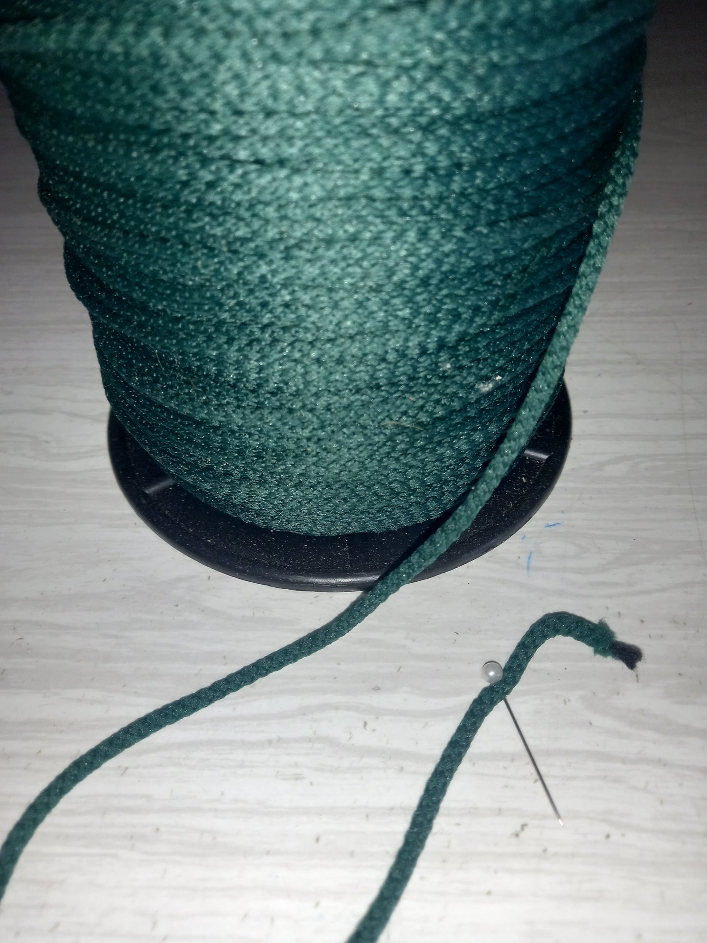 4mm Knitted  Nylon cord - Forest