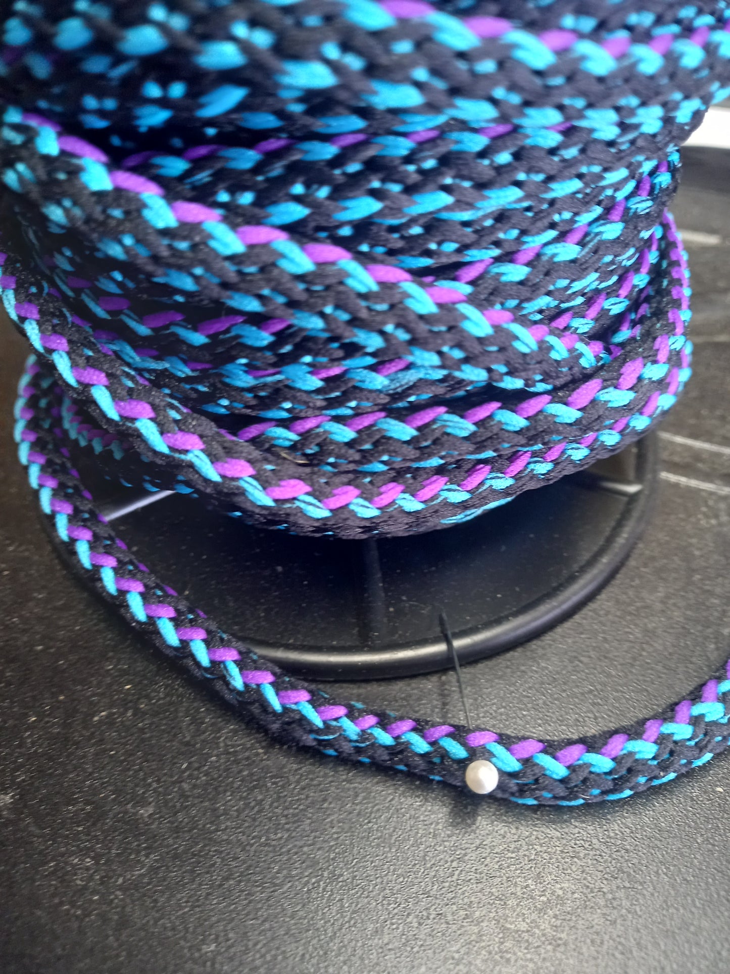 10mm Knitted  Nylon cord - 3 colours