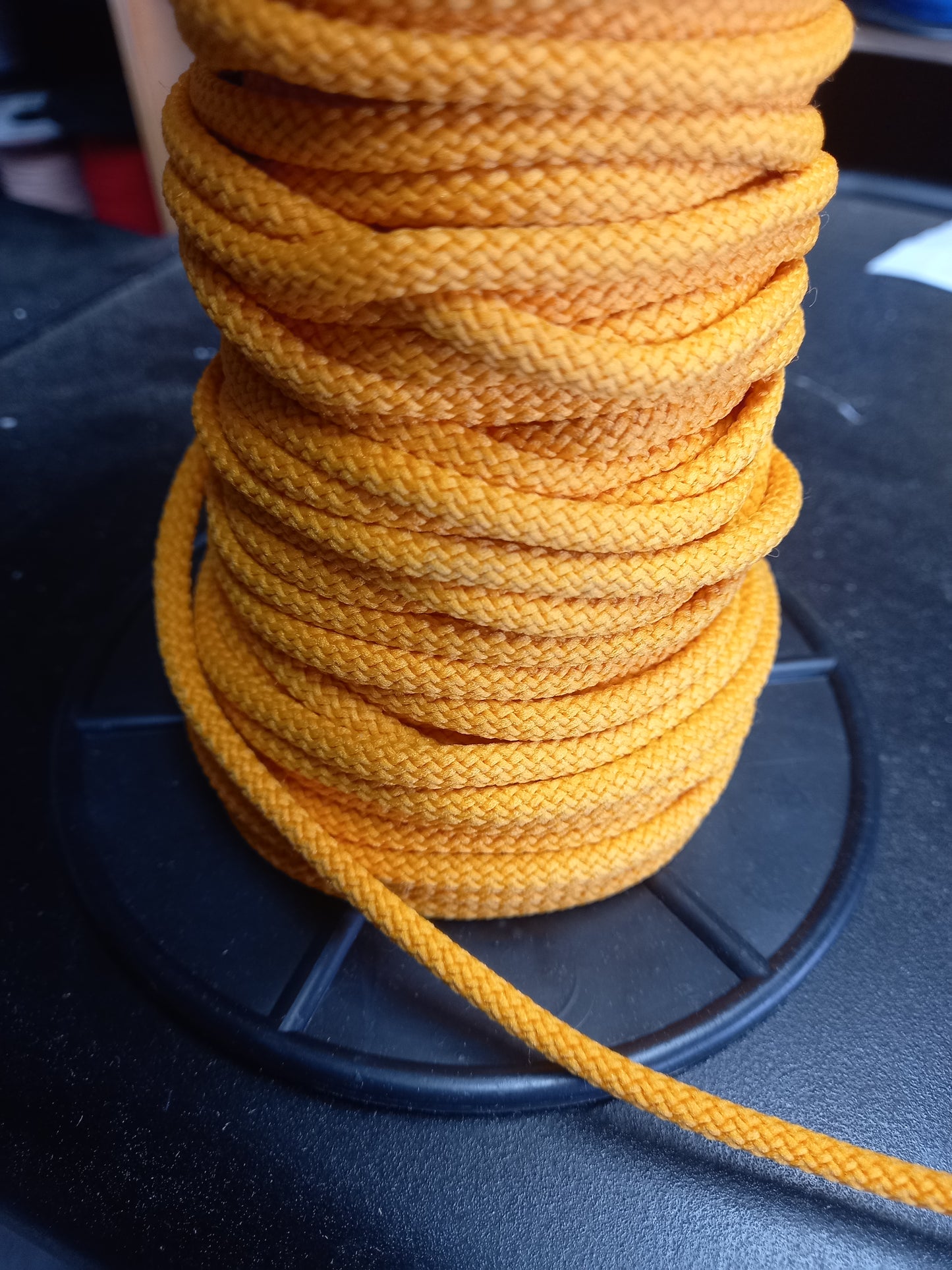 5mm Knitted  Nylon cord -Gold