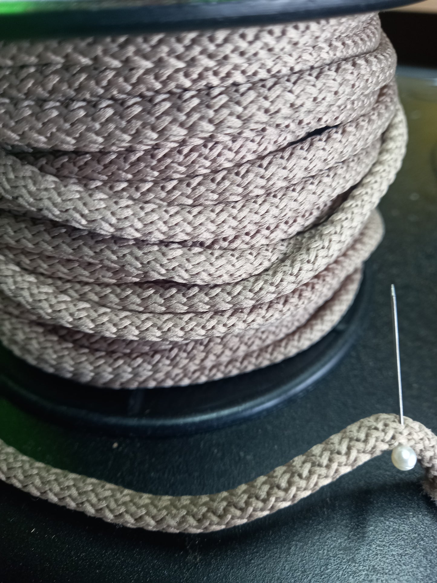 6mm Knitted  Nylon cord -Possum