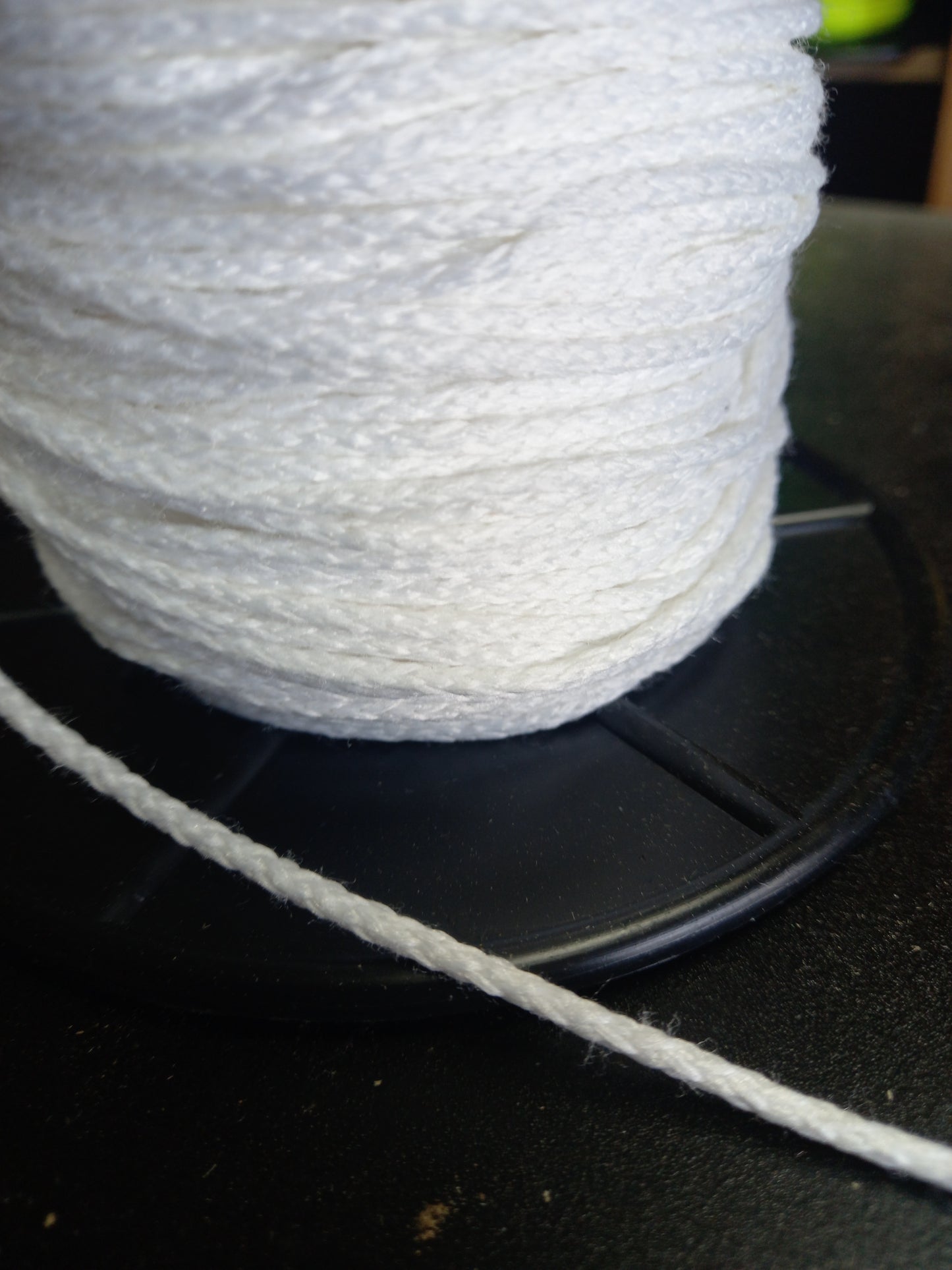 3mm Knitted Polyester Cord - White