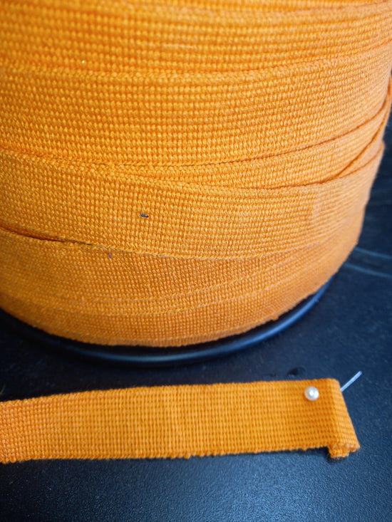 20mm  knitted Nylon Tape -  Orange