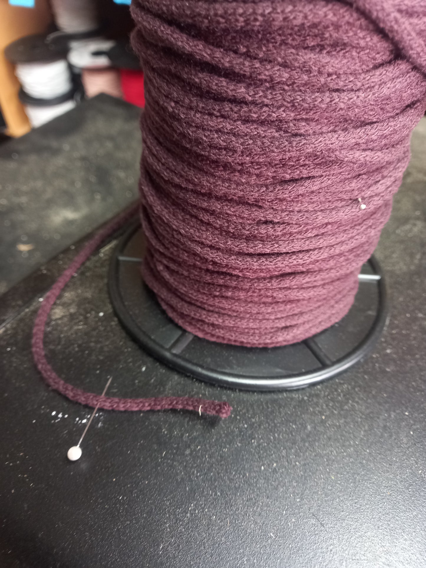 4mm Knitted Acrylic Cord - brown
