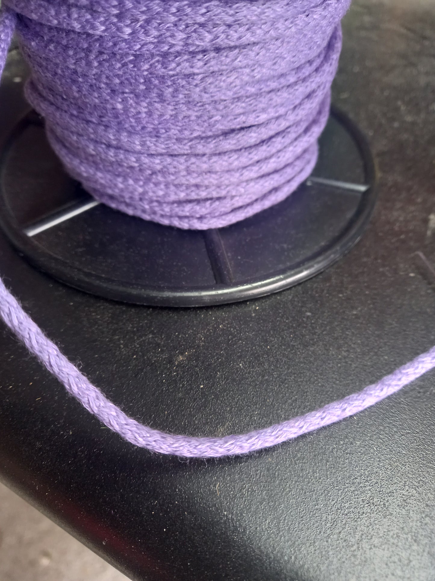 4mm knitted Cotton Cord -Lilac