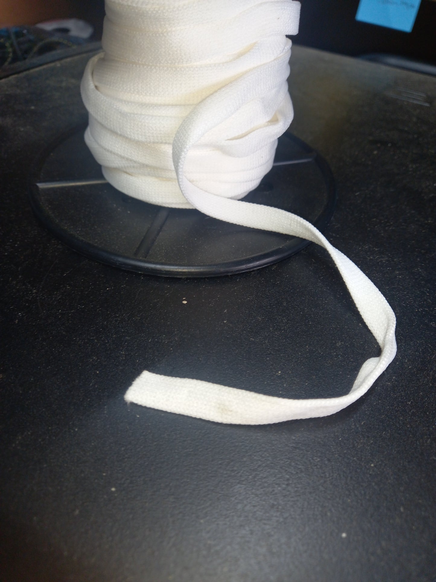 10mm knitted Nylon hollow tape   -White