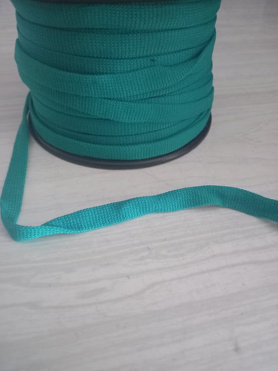 10mm knitted Nylon hollow tape   -Jade