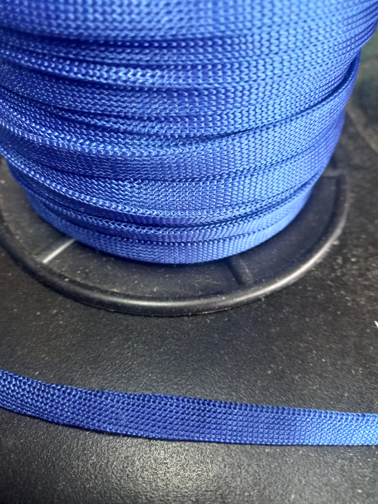 10mm knitted  polyester Hollow Tape -Royal