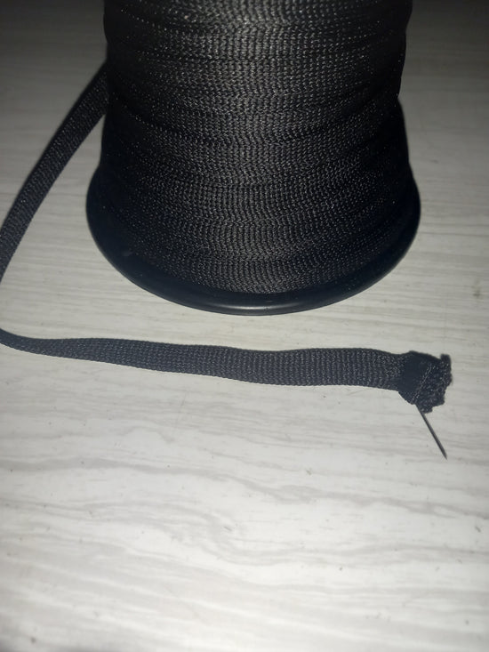 10mm Knitted Cotton hollow Tape - raw(Natural)