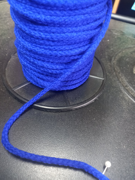 5mm Knitted Acrylic cord - Royal