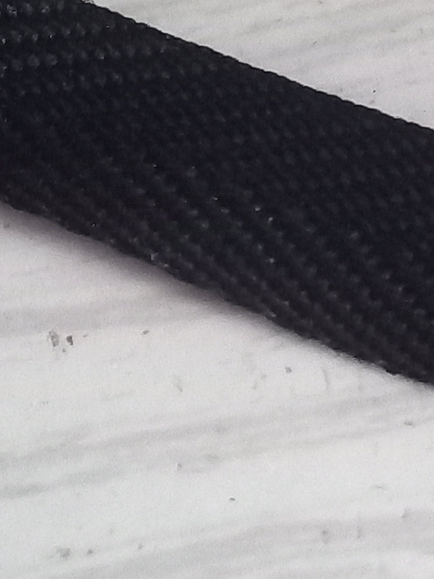 15mm Knitted poly/cotton webbing/tape - Black