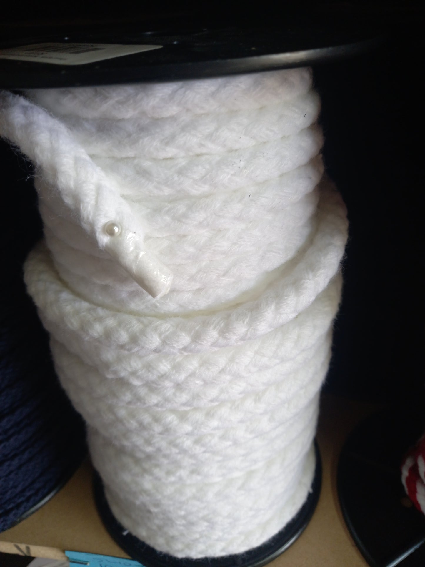 10mm Arcylic cord with inner - white