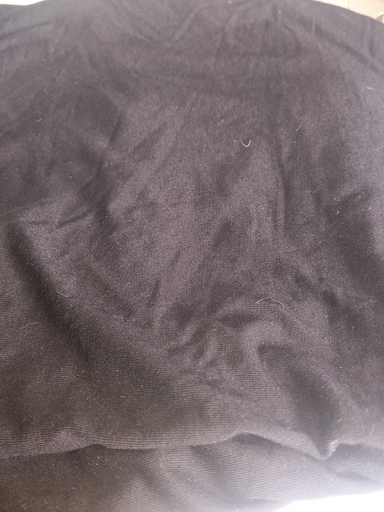 Black Bamboo Spandex - 45cm remnant