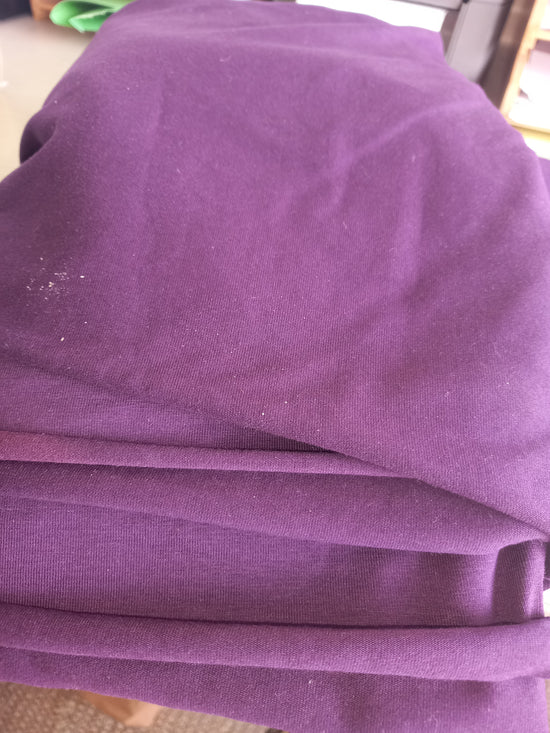 Purple Cotton spandex - 1metre 20 remnant