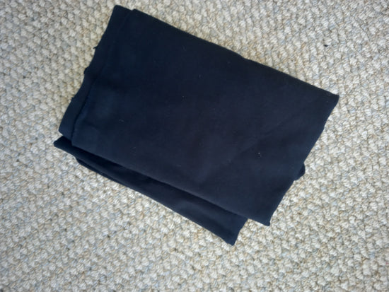 Black cotton spandex - 50cm remnant