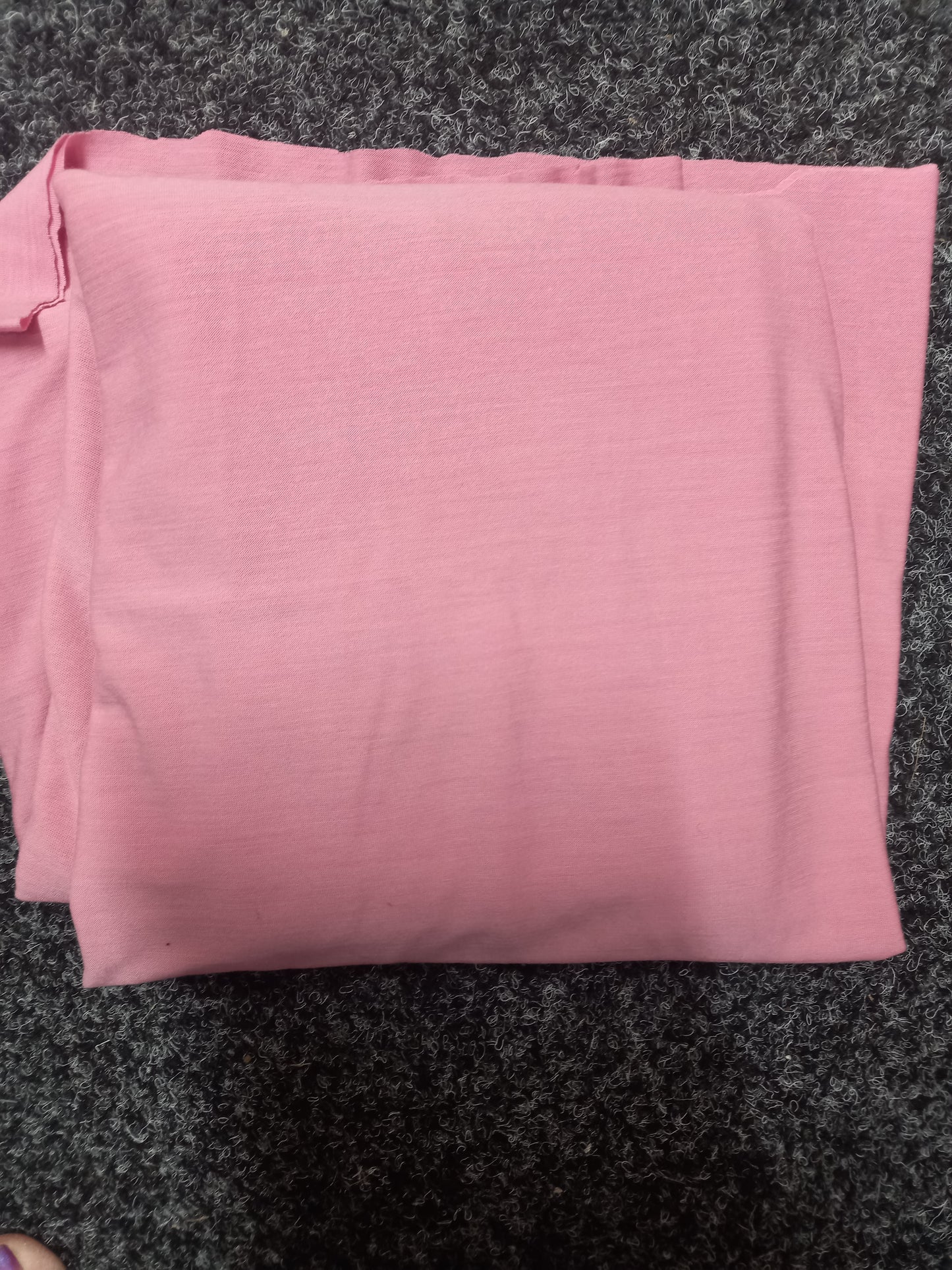 Pale Pink Cotton Spandex - 1.60 remnant