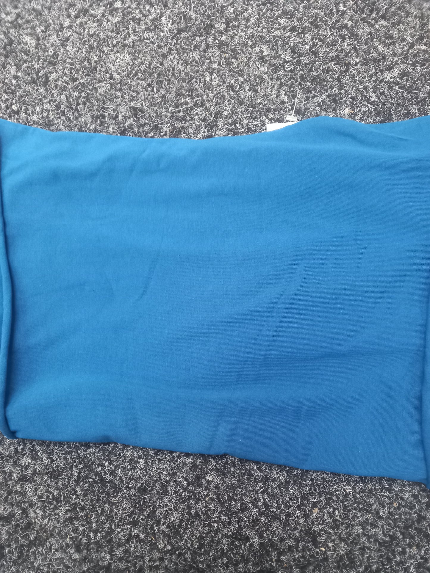 Teal  Cotton Spandex 40cm remnant