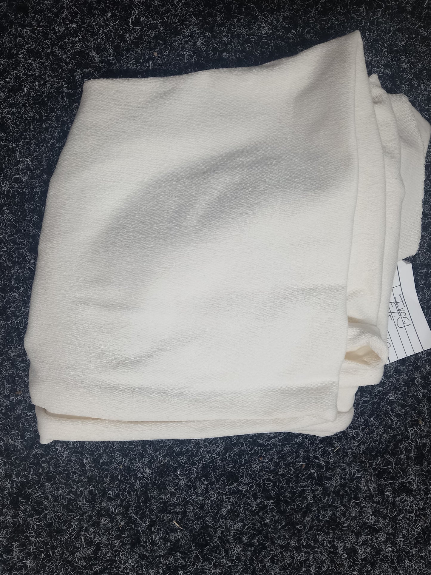 Ivory French Terry- 45cm remnant