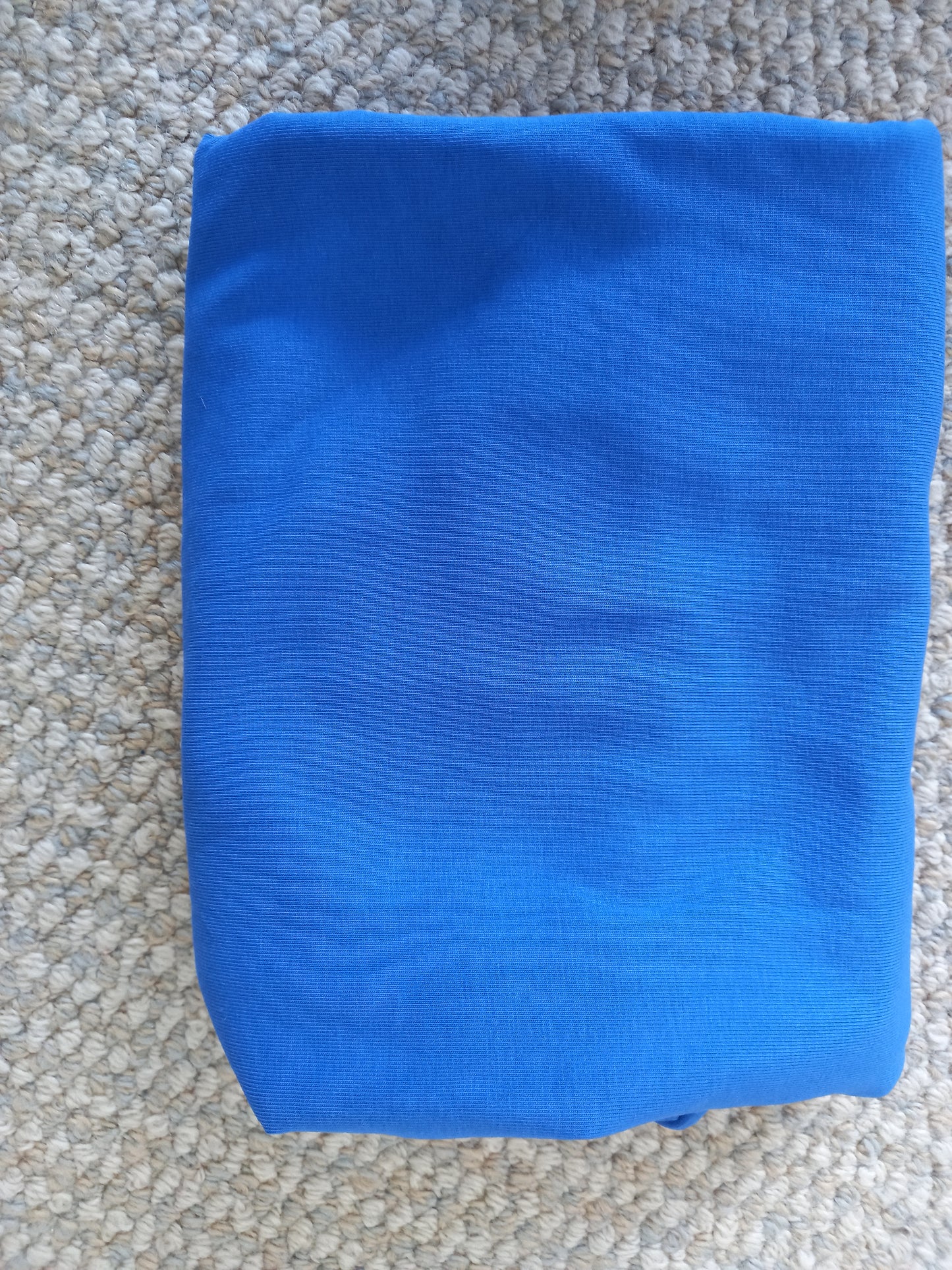 Blue Cotton Spandex - 65cm remnant