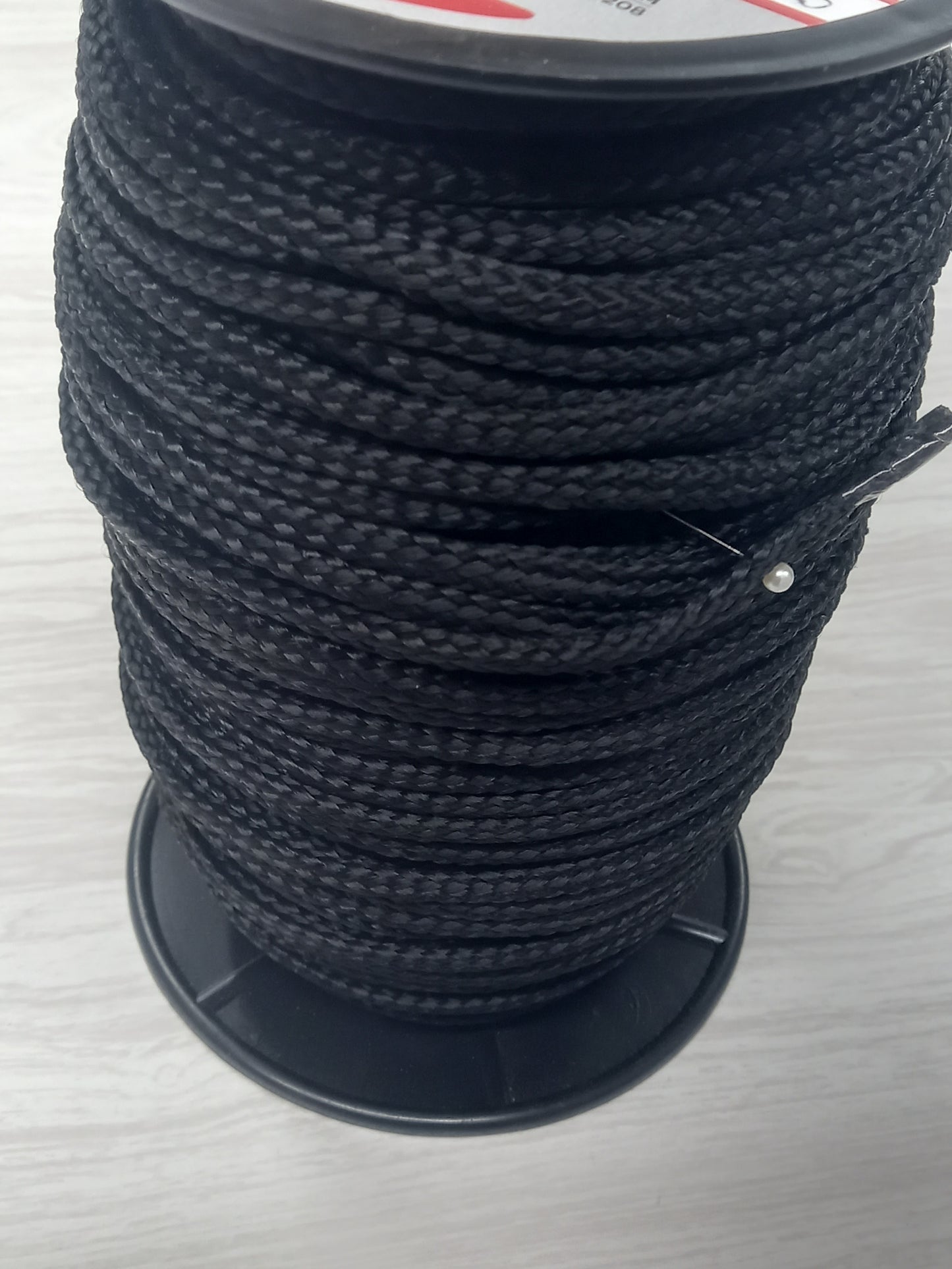 8mm Polypropylene Briaded Cord - Black