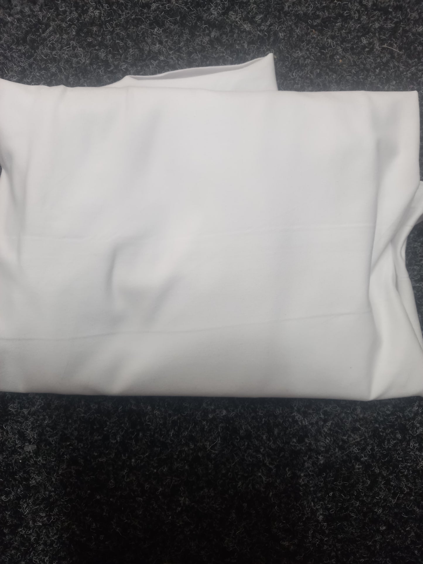White Organic Cotton Spandex - 1 metre remnant