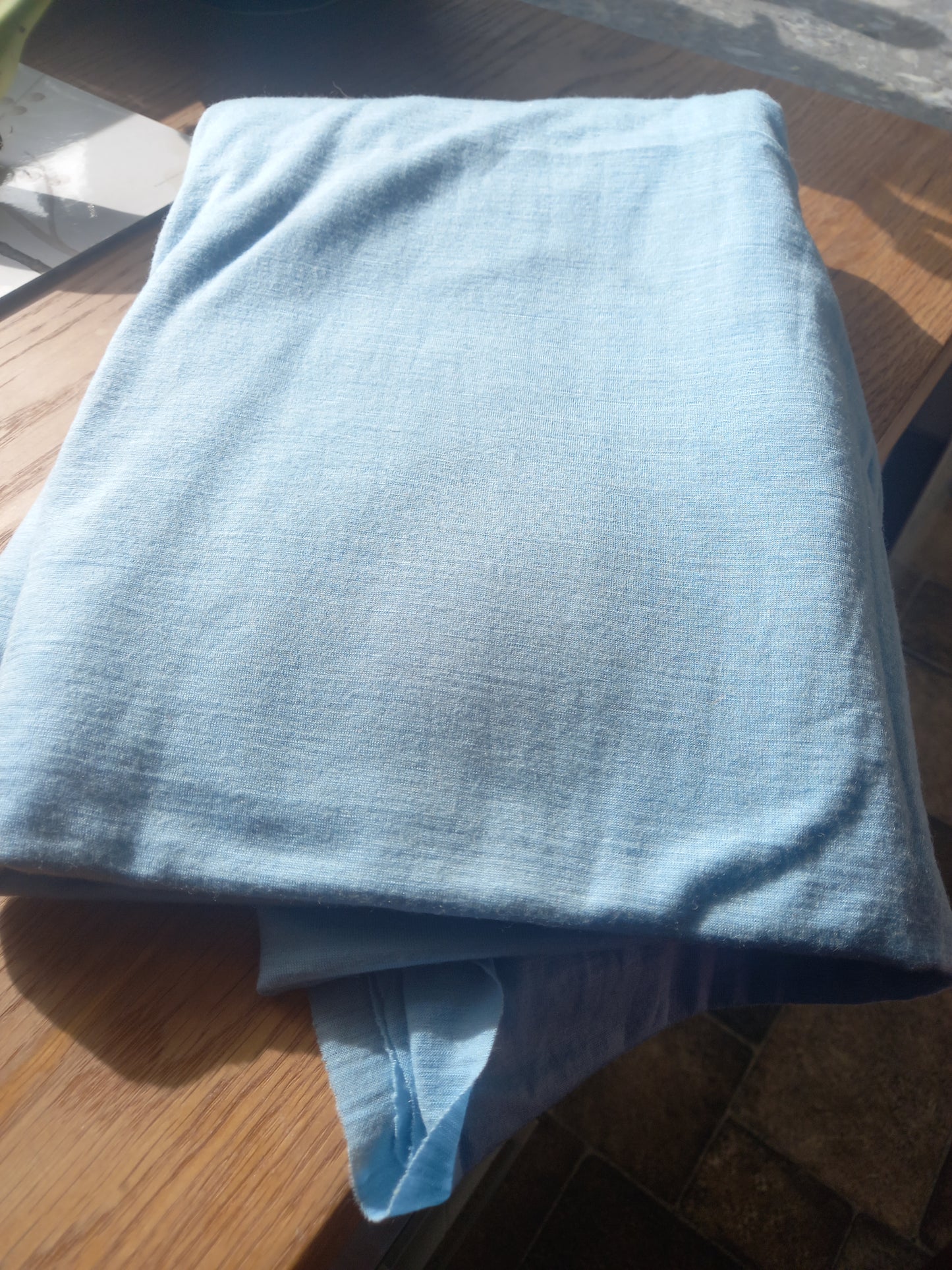 Sky Blue 100% merino - 2.37 metres remnant