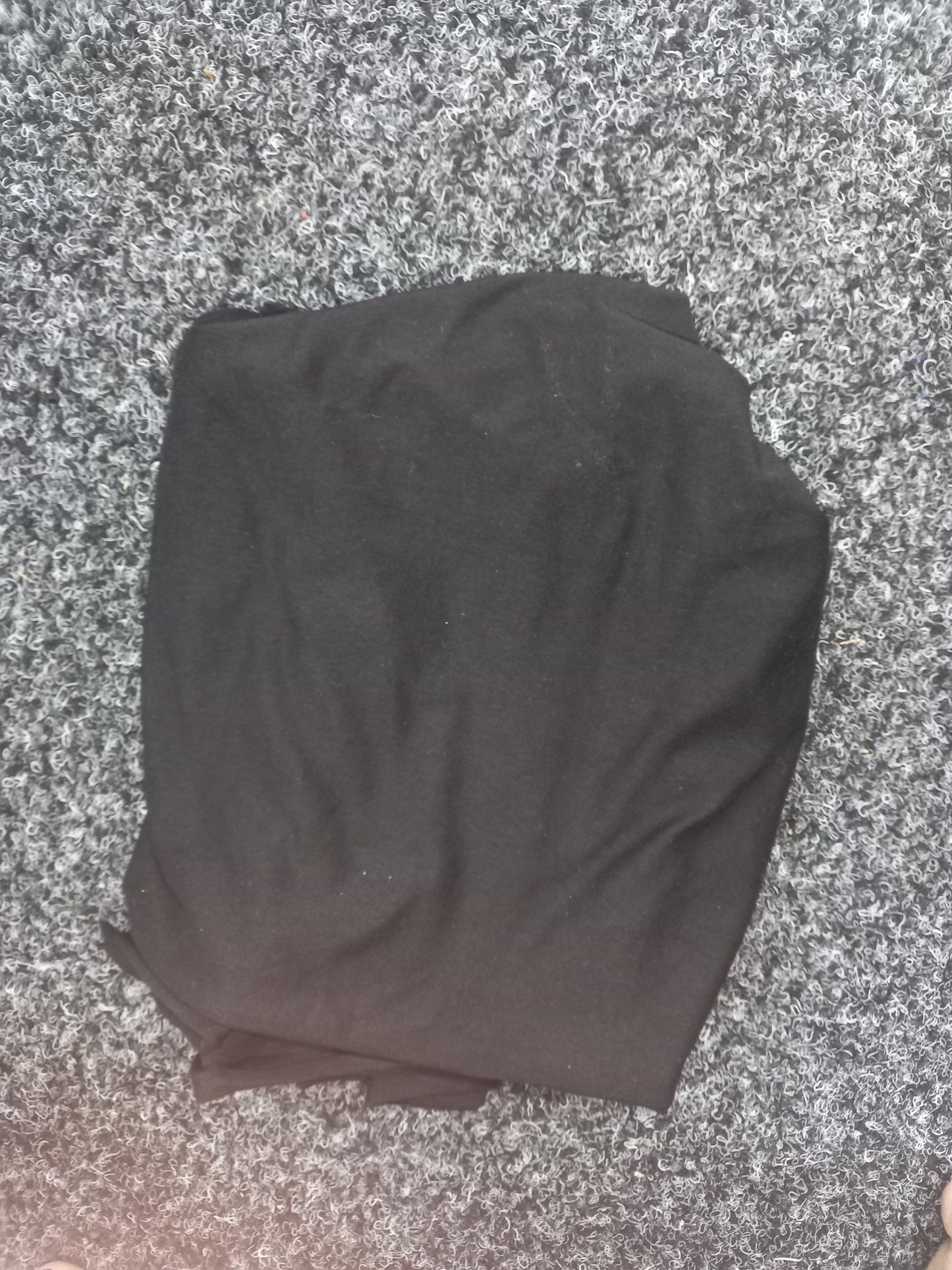 Black Cotton Spandex - 55cm remnant