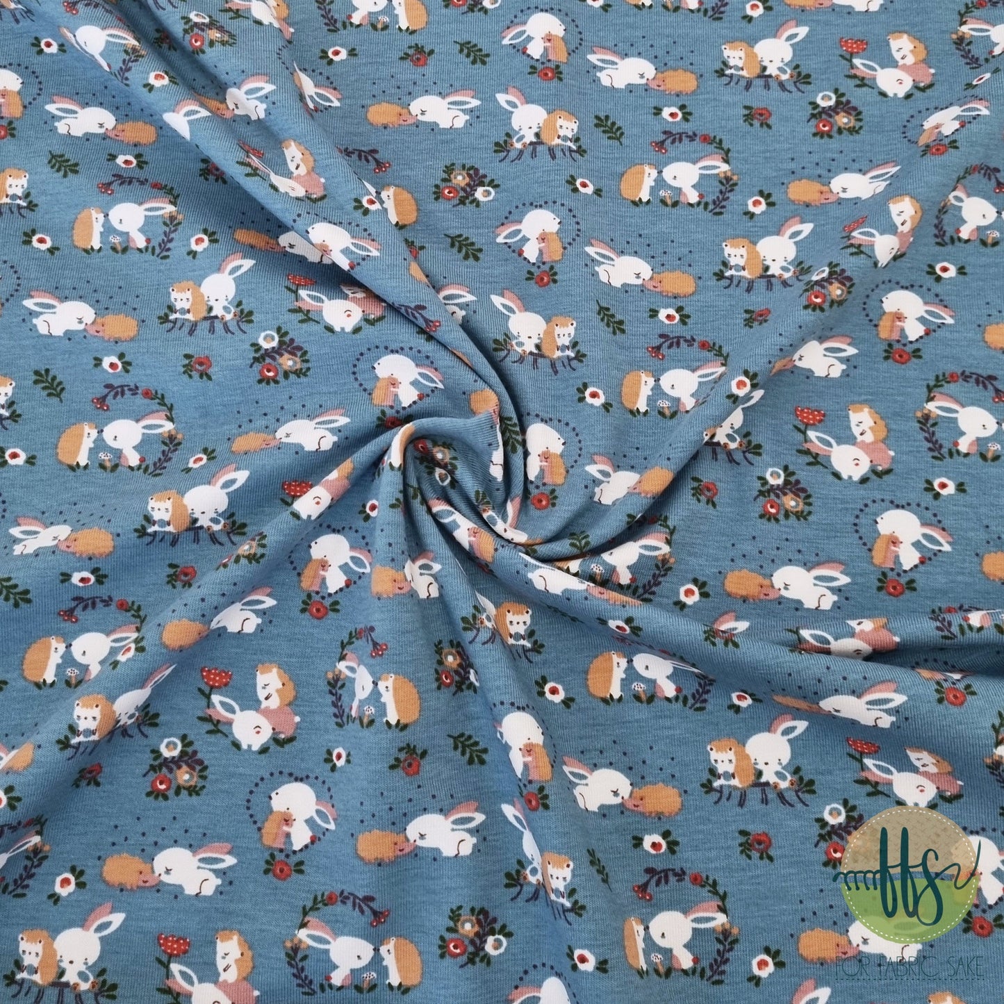 Bunny Friends - Cotton Spandex 210g-1M PIECE