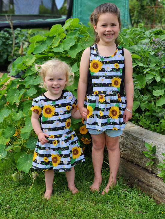 Sunflower on Stripe   - Custom Print