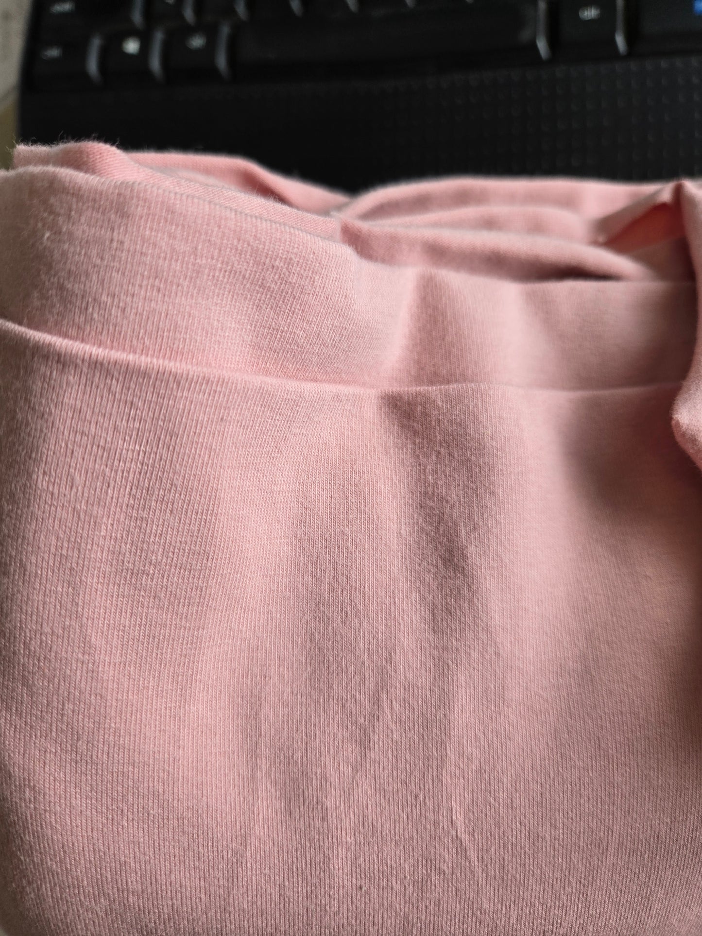 Dusty Pink - ORGANIC Cotton Spandex-230g -1.10cm remnant