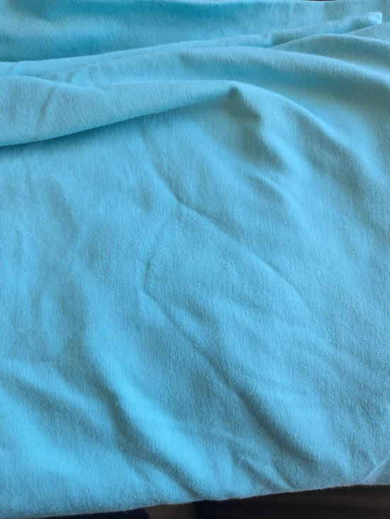 Aqua - ORGANIC Cotton Spandex-200g -1 meter remnant