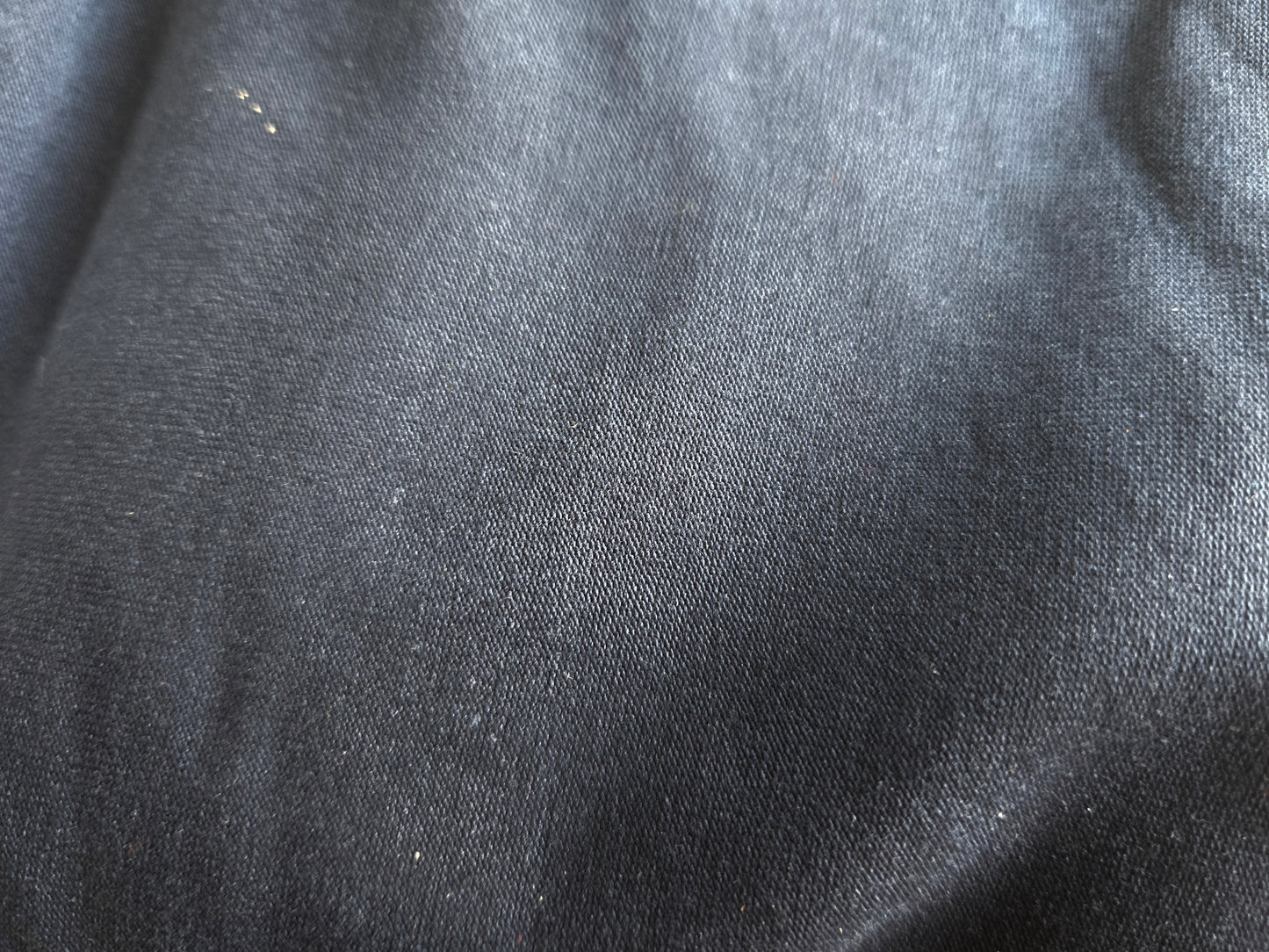 Navy / Ink - ORGANIC Cotton Spandex-200g  -  60cm Piece remnant