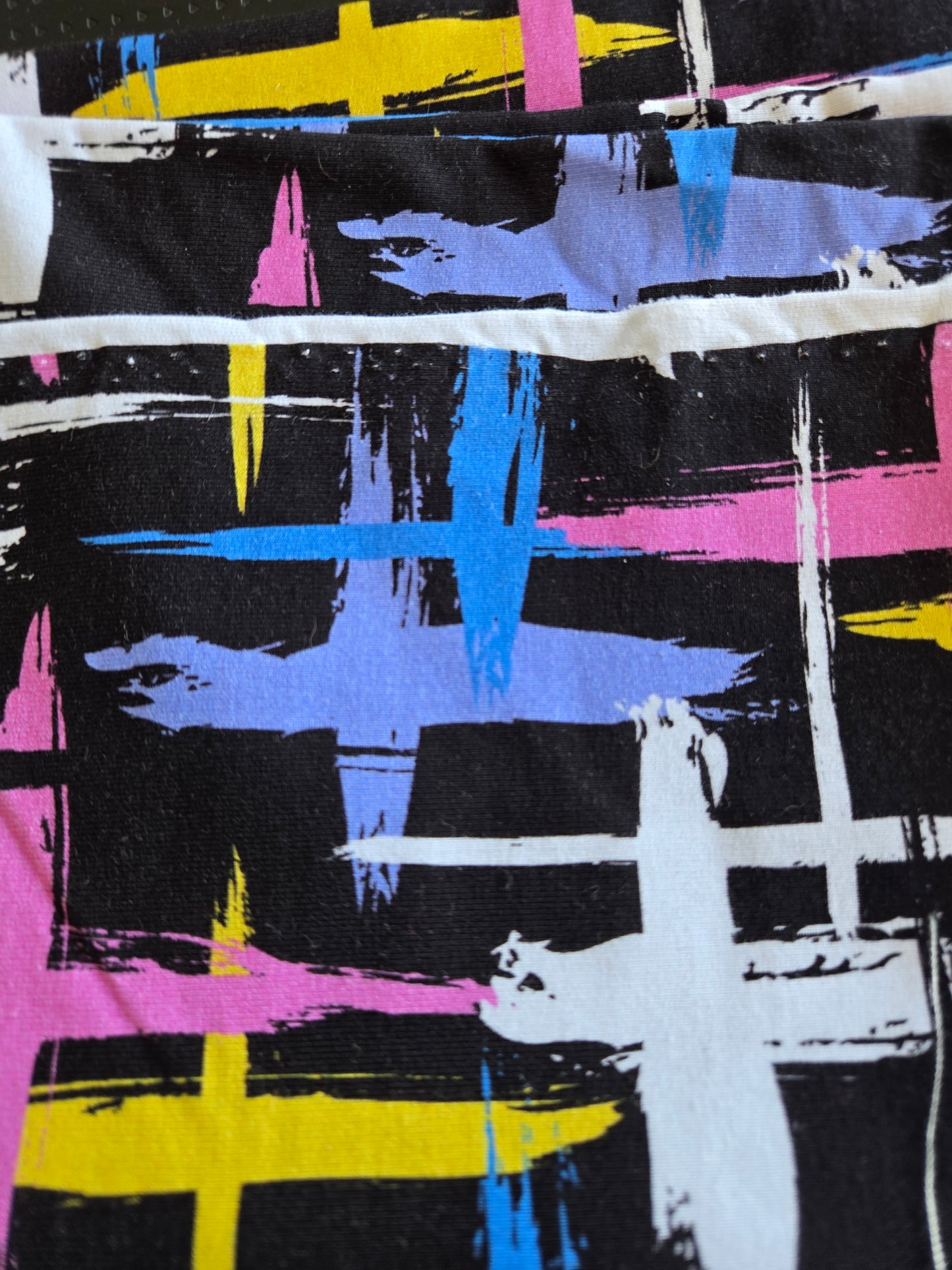 Abstract Crosses  - 50cm remnant - French Terry