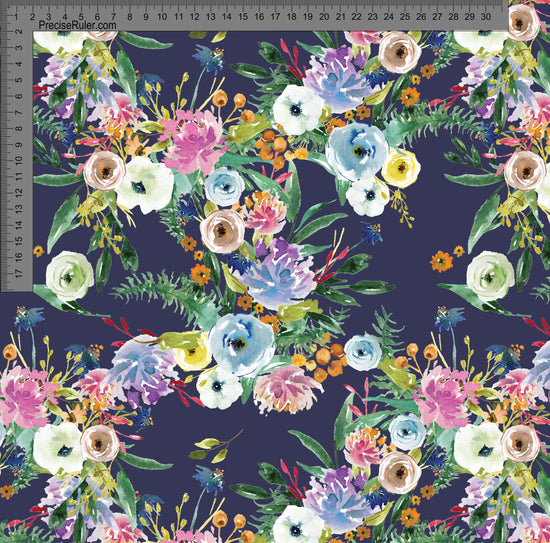 Garden Frenzy Navy  - Custom Pre-order