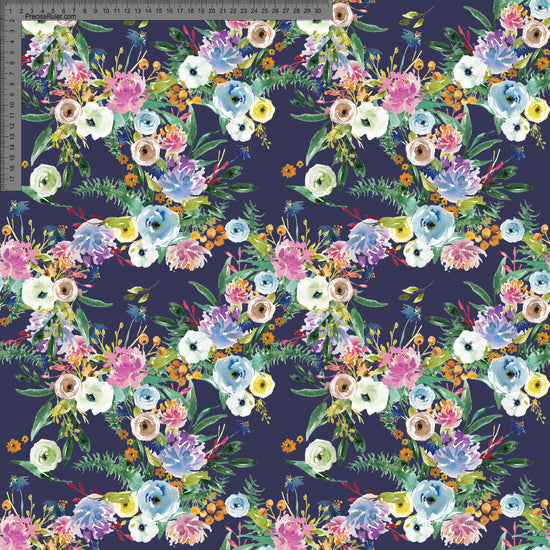 Garden Frenzy Navy  - Custom Pre-order