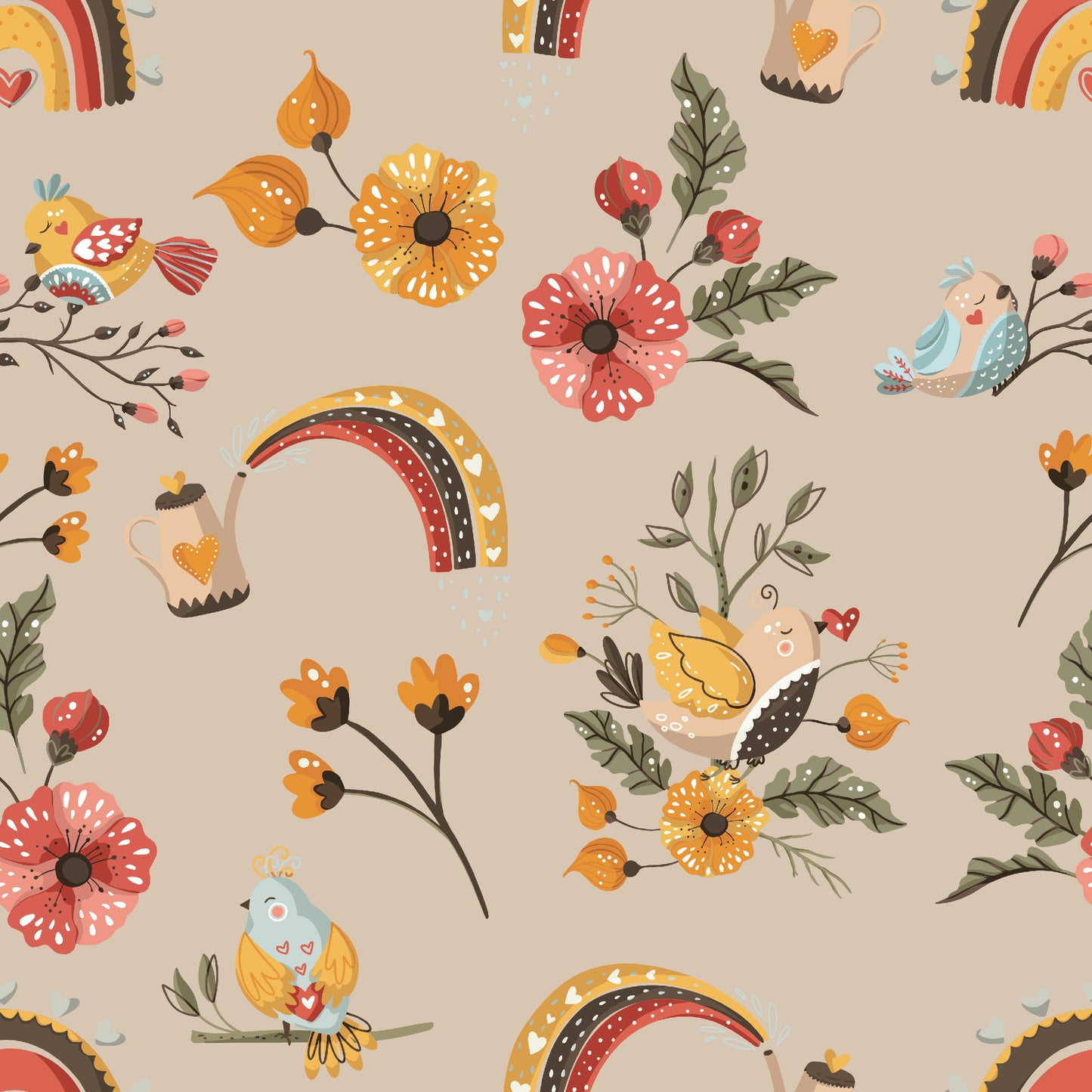 Birds on Cream  - Custom Pre-order