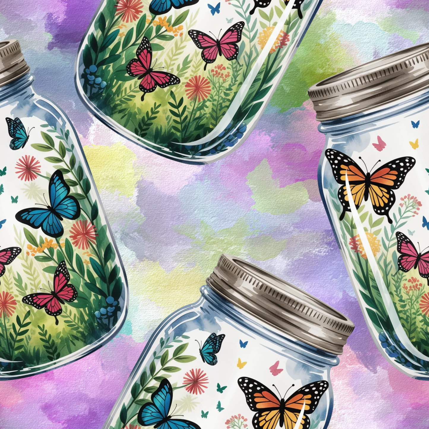 Butterfly Mason Jars
