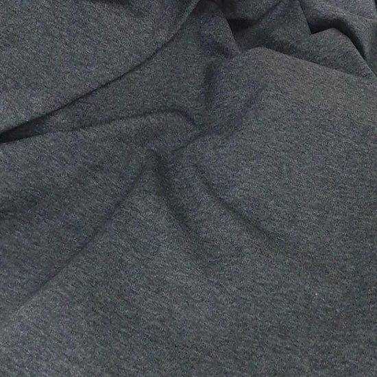 Charcoal  -  Cotton Spandex-220g  -   1 Meter Piece