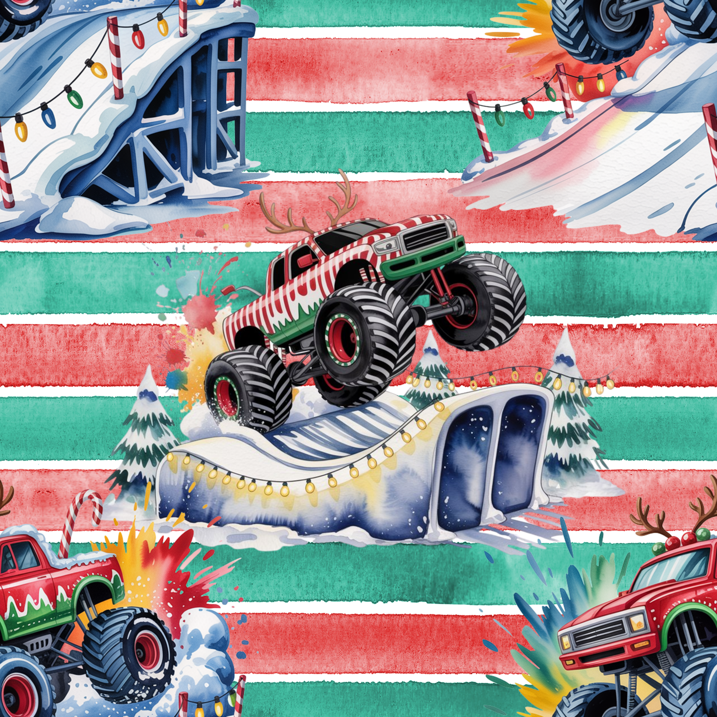 Christmas Monster Trucks