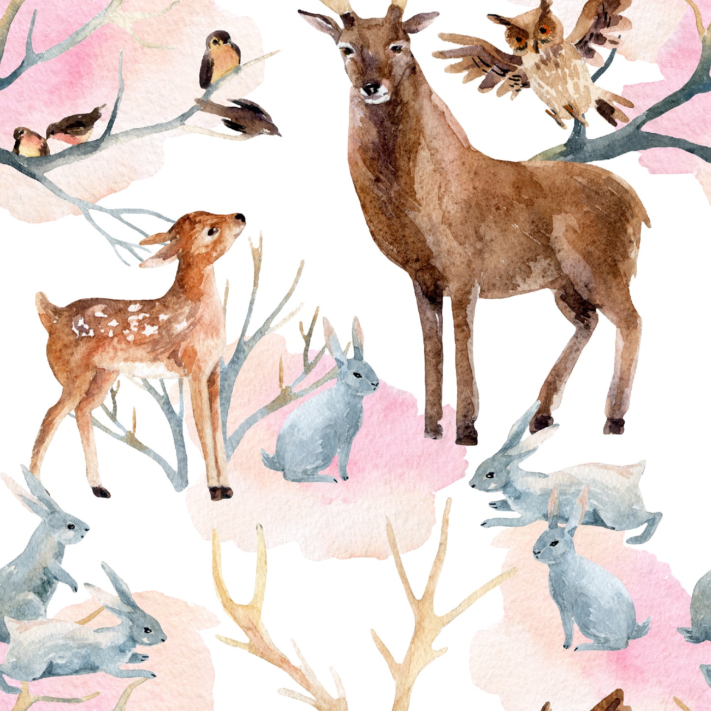 Deer and Bunnies    - Custom Pre-order