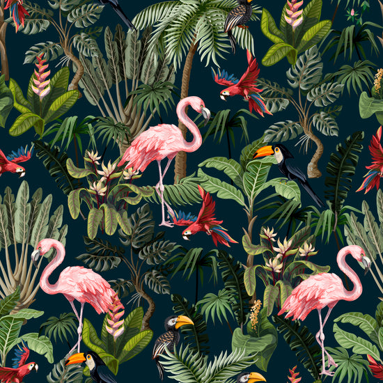 Flamingoes on dark   - Custom Pre-order