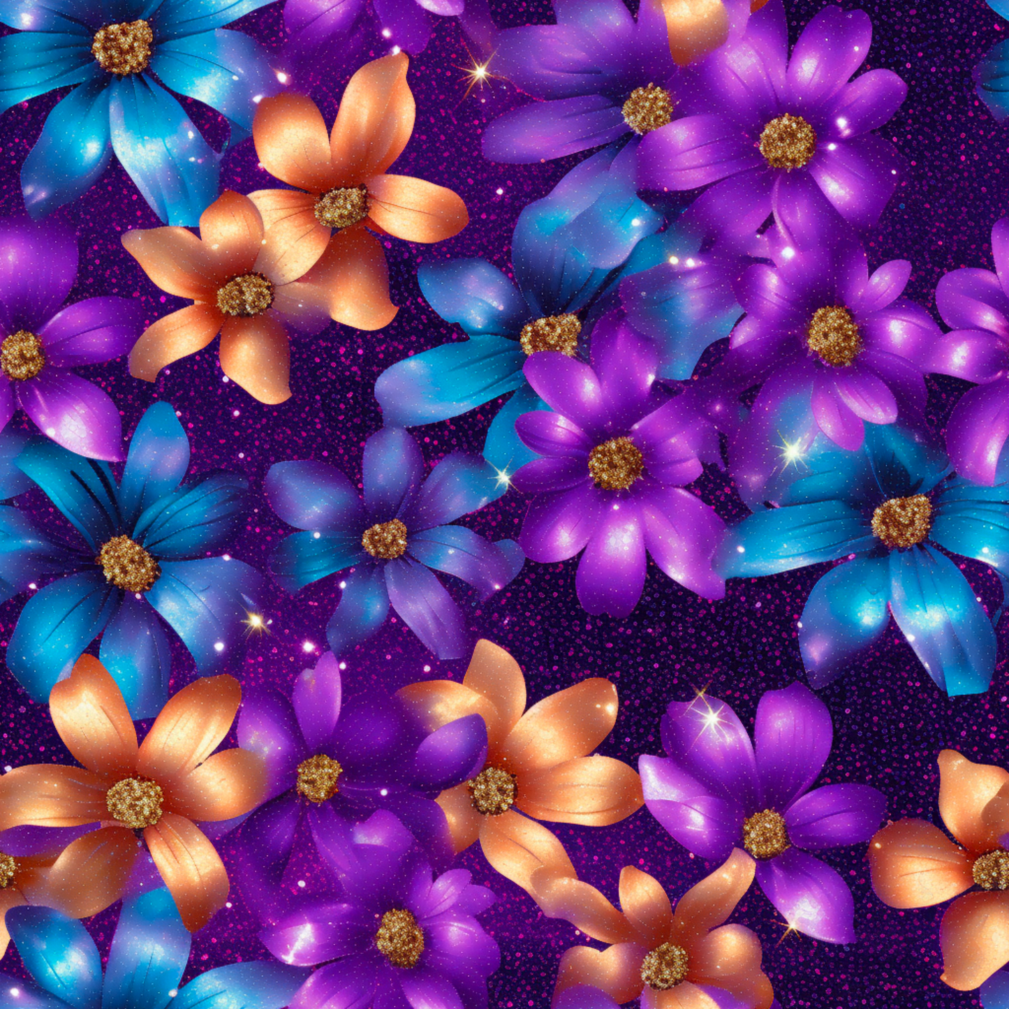 Glitter Flowers
