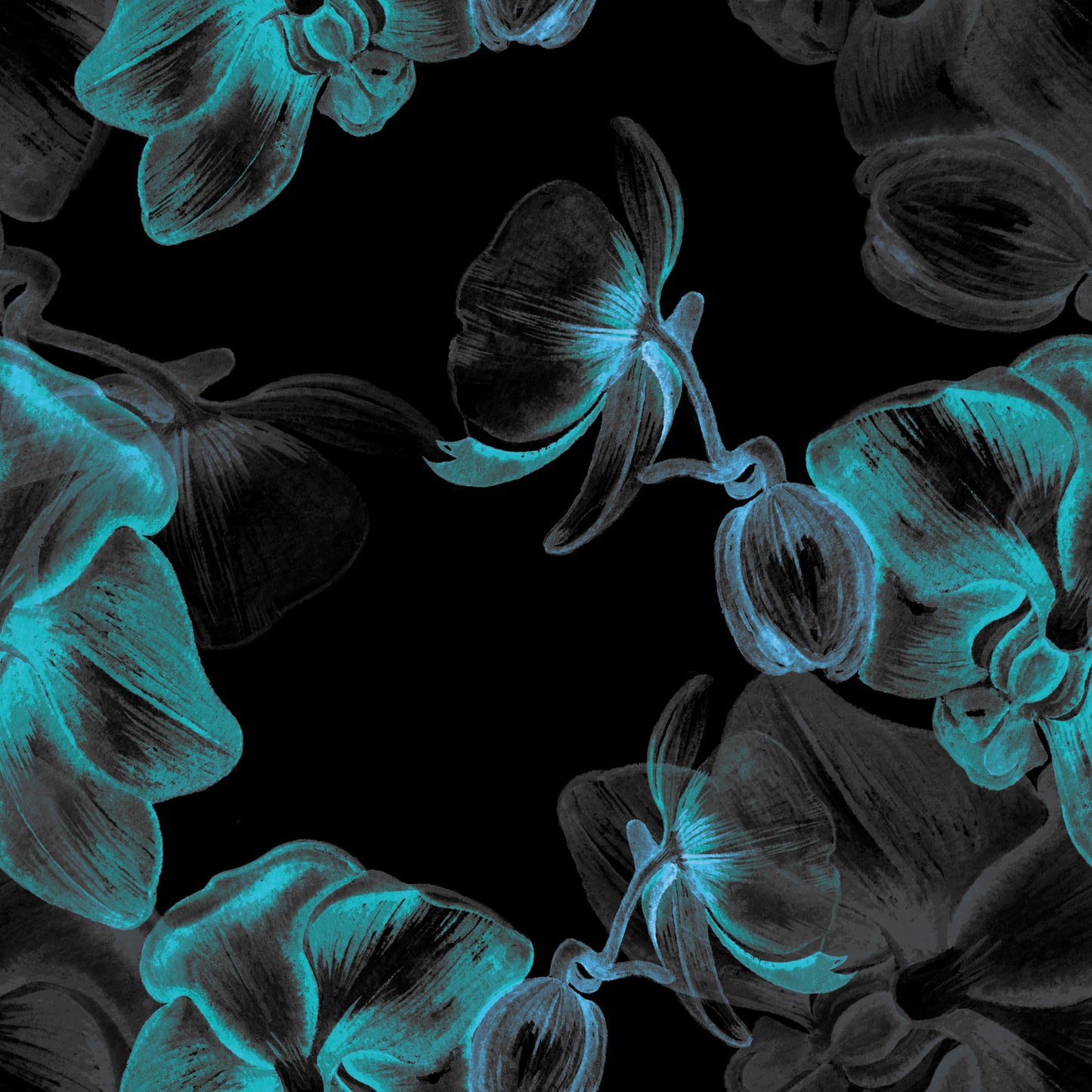 Glow in the dark floral - Custom Pre Order