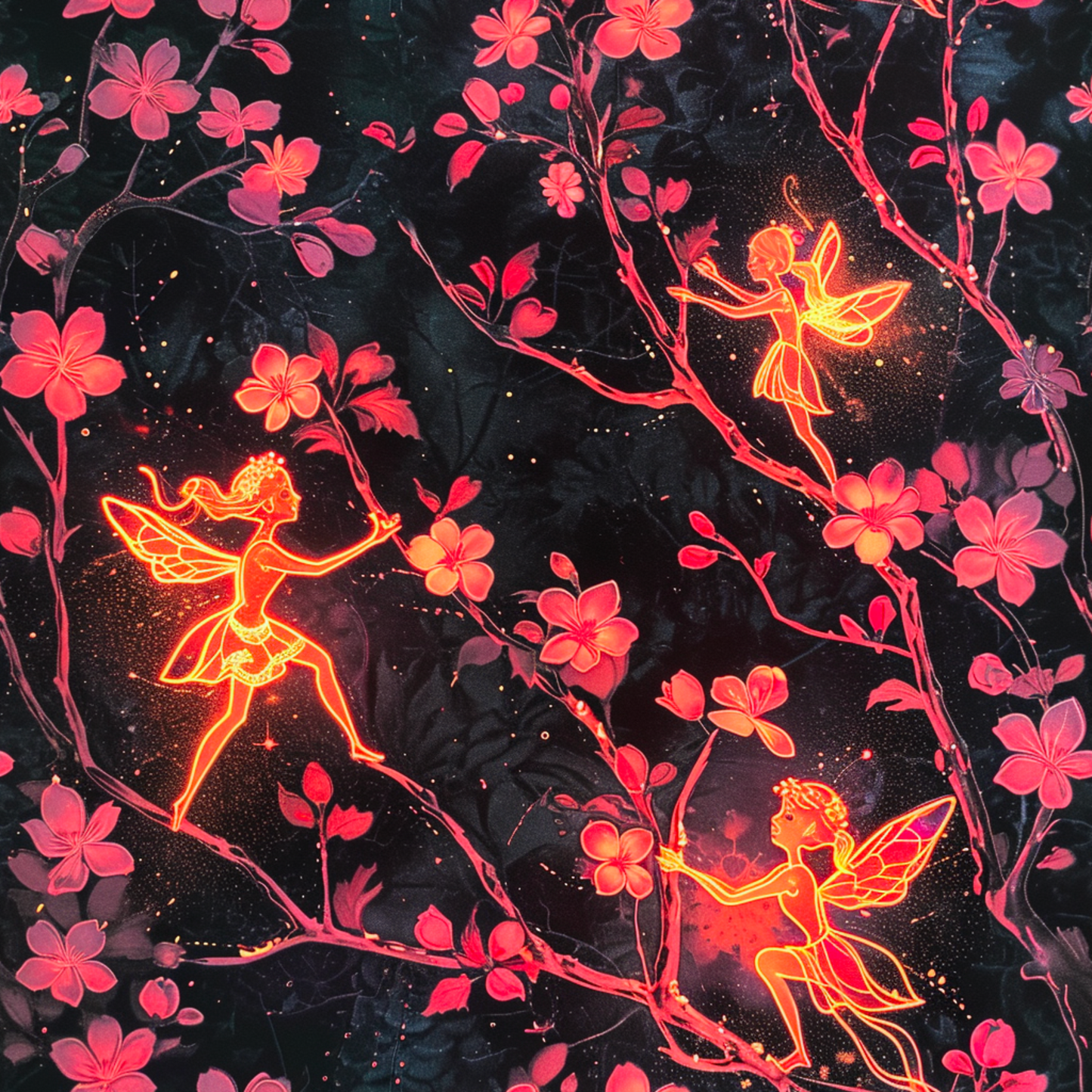 Neon Fairy Blossoms   - Custom Pre-order