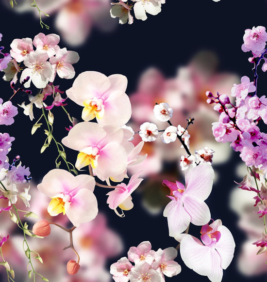 Orchid and Cherry Blossoms  - Custom Pre-order