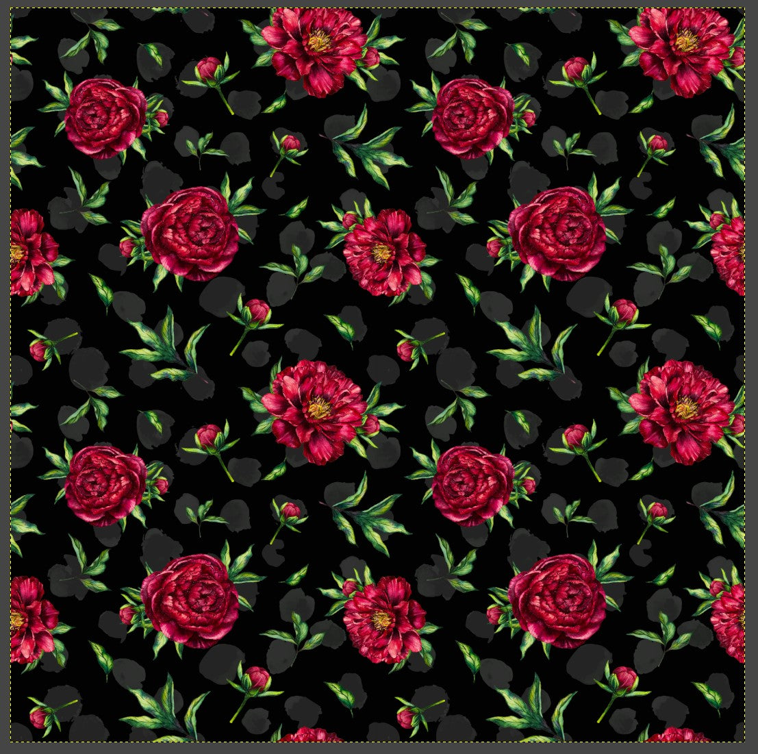 Red Peony Pattern