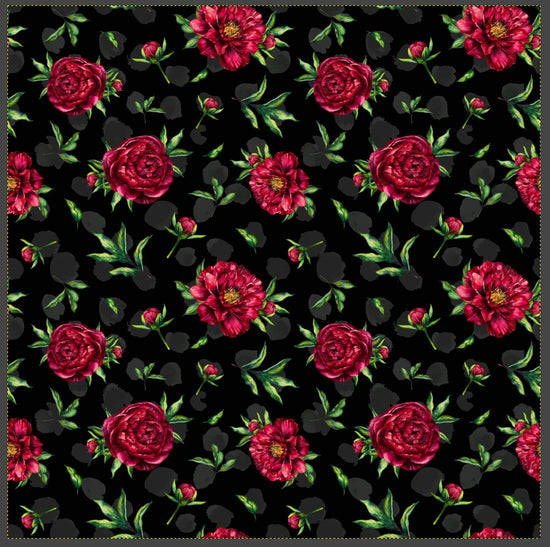 Red Peony Pattern