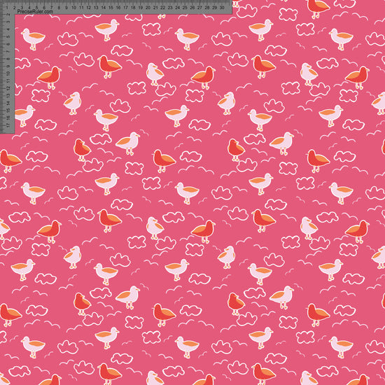 Seagulls on Pink- Ashleigh Fish - Custom Pre Order