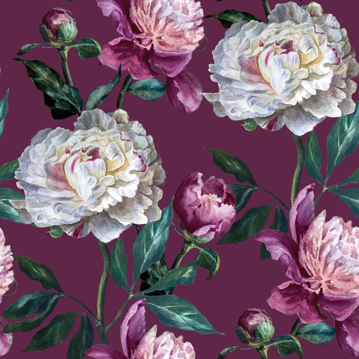 White Floral on Purple   - Custom Pre-order
