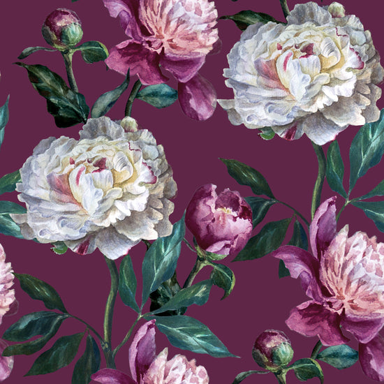 White Floral on Purple   - Custom Pre-order
