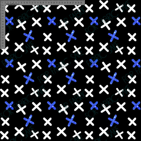 Load image into Gallery viewer, Blue Glitter Crosses    - Custom Pre-order
